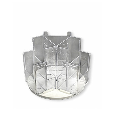 Azar Displays Six-Pocket Two-Tier Revolving Trifold Brochure Holder 252806